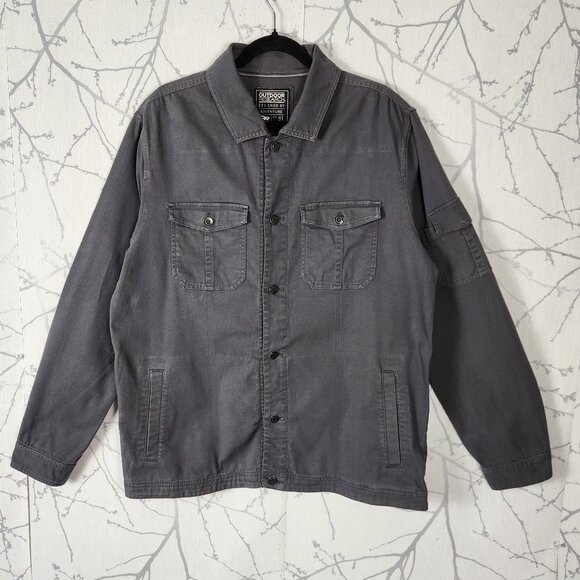 Outdoor Research Gray Canvas Button Up Deadpoint Shirt Jacket - Picture 1 of 7